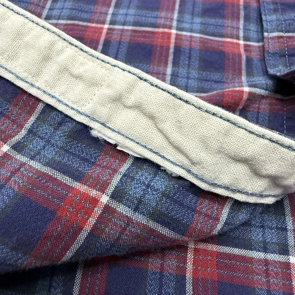 Polo Ralph Lauren USRL Naval Station shirt mens XL plaid vented pockets work vtg